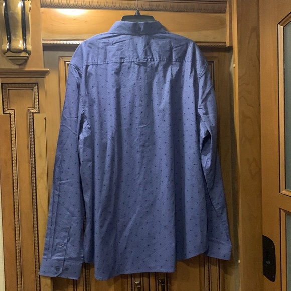 NWOT Ben Sherman Blue Patterned Shirt Size XXL - Picture 2 of 7